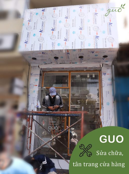 GUO sửa chữa nâng cấp cửa hàng