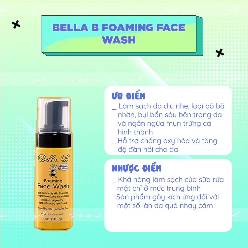 Bella B Foaming Face Wash 1