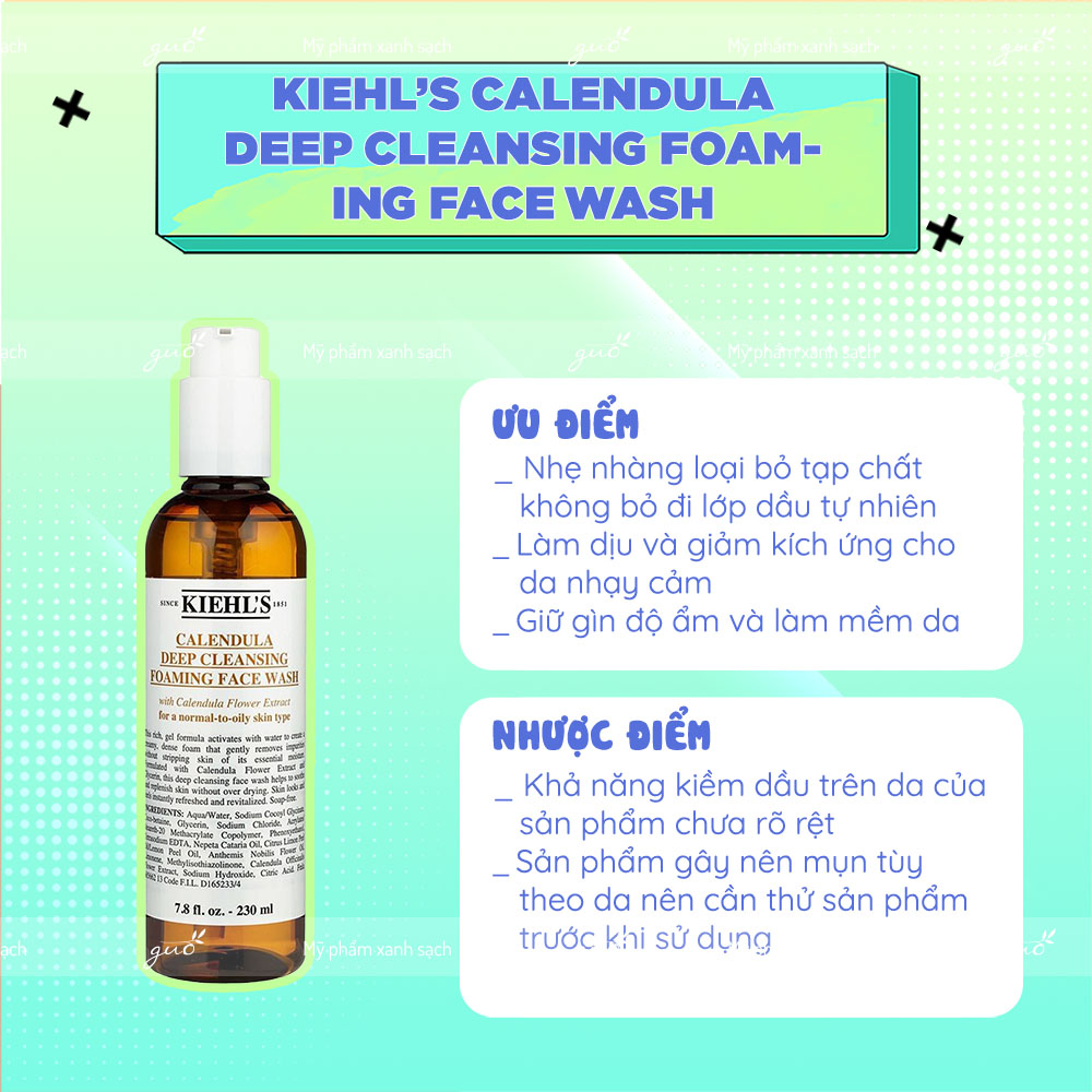Kiehl’s Calendula Deep Cleansing Foaming Face Wash 1