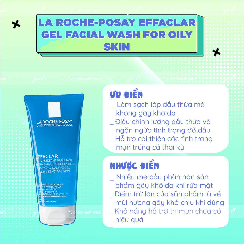 La Roche Posay Effaclar Gel Facial Wash For Oily Skin 1