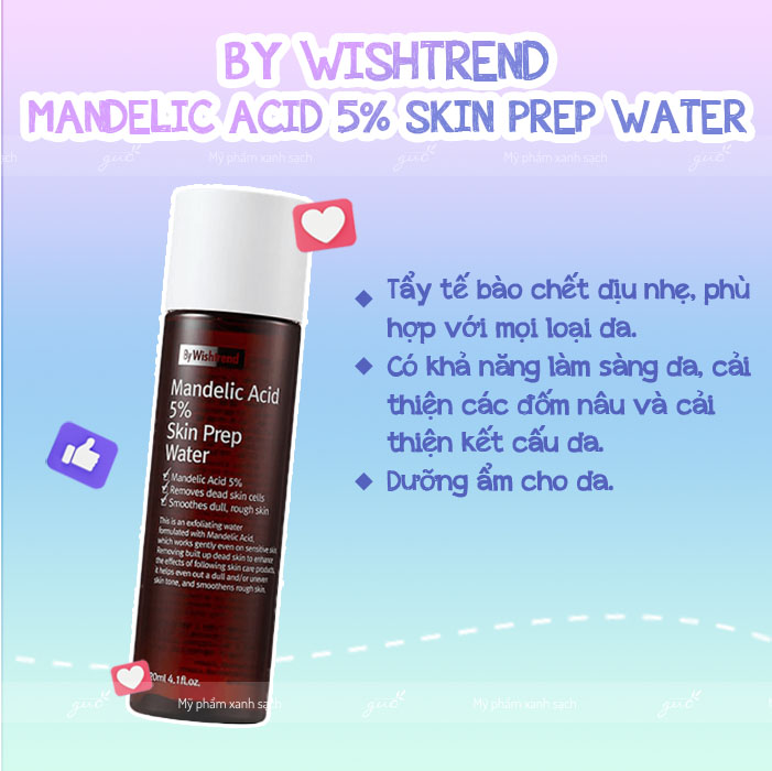 By Wishtrend – Mandelic Acid 5 Skin Prep Water.