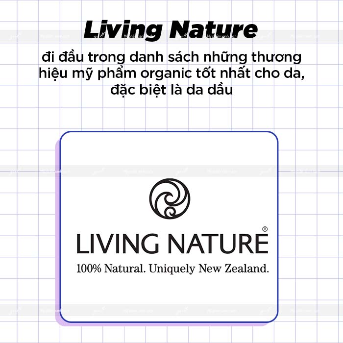 Living Nature thương hiệu mỹ phẩm Organic hữu cơ