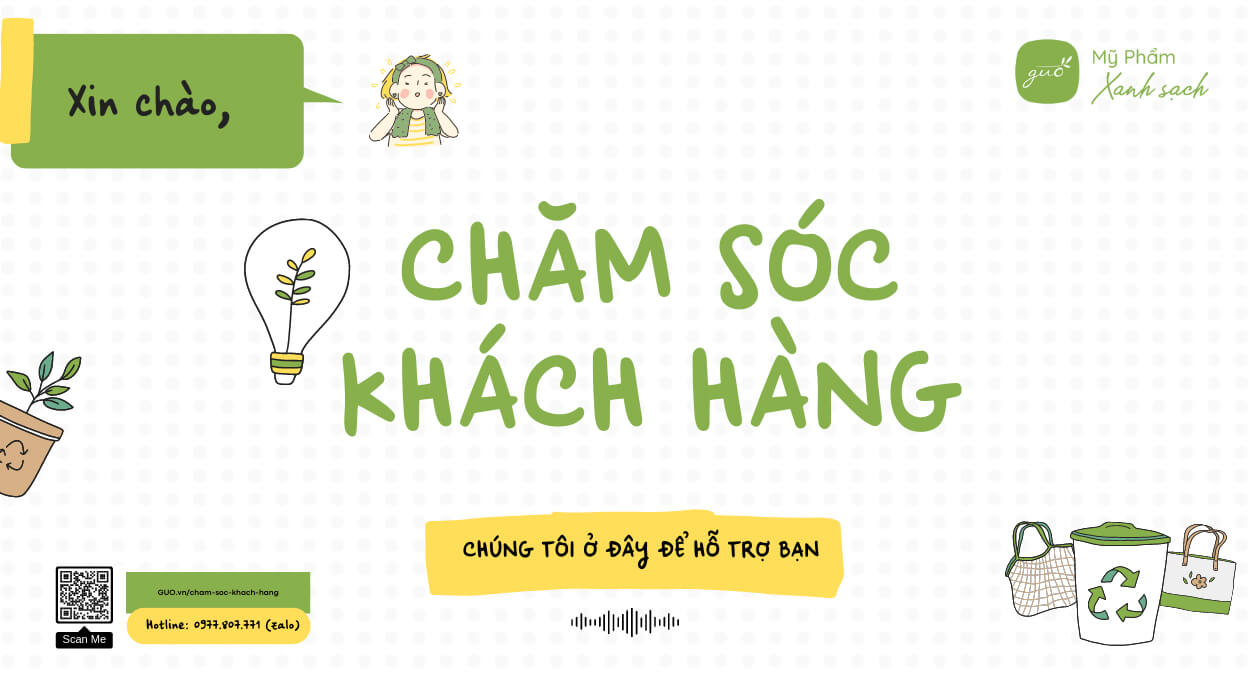 Cham Soc Khach Hang GUO My Pham Xanh Sach