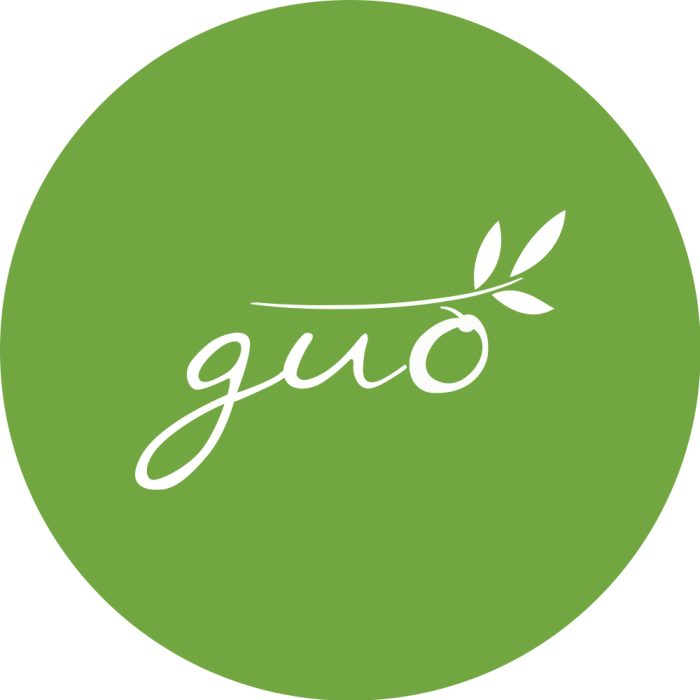 Logo GUO Mỹ Phẩm Xanh Sạch (hình tròn) 300x300 px