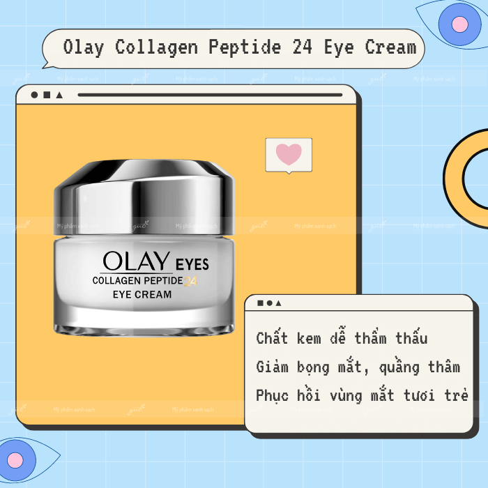 Kem mắt Olay Collagen Peptide 24 Eye Cream cho bà bầu
