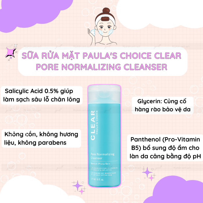 Sữa rửa mặt BHA Paula's Choice Clear Pore Normalizing Cleanser