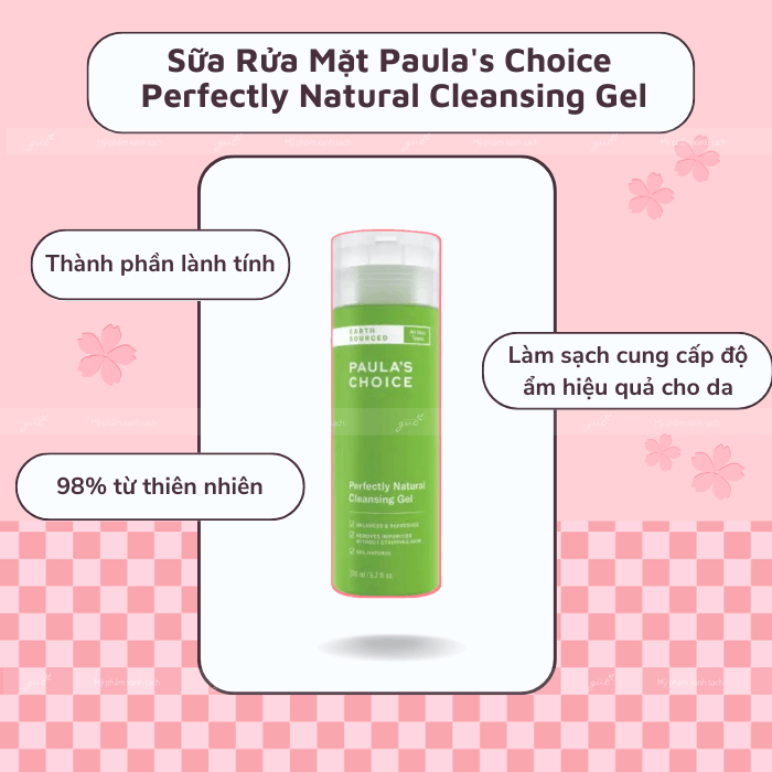 Sữa rửa mặt không cồn Earth Sourced Perfectly Natural Cleansing Gel