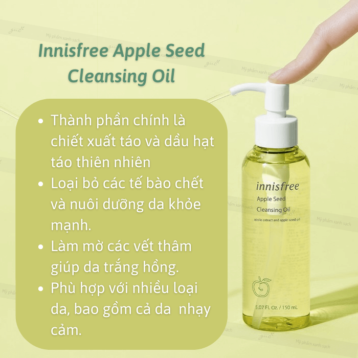 Dầu tẩy trang innisfree apple seed cleansing oil