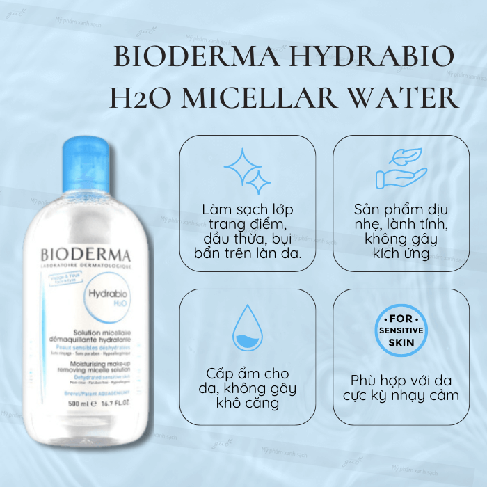 Nước tẩy trang bioderma hydrabio h2o micellar water