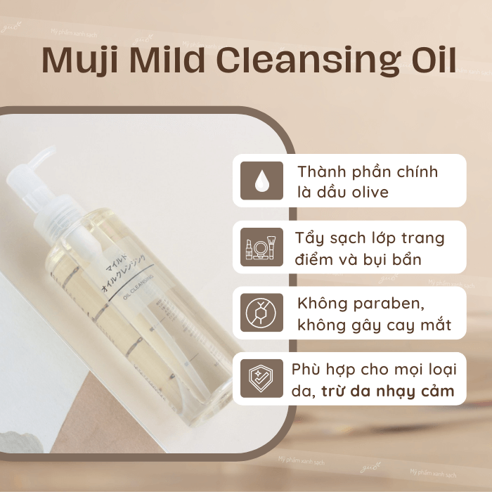 Dầu tẩy trang muji mild cleansing oil