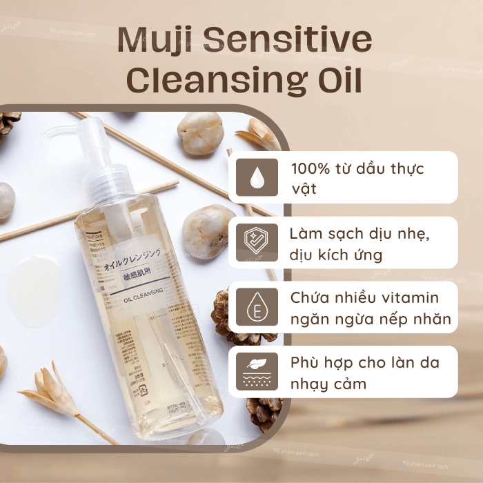 Dầu tẩy trang muji sensitive cleansing oil