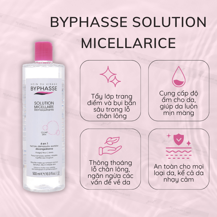 Nước tẩy trang byphasse solution micellarice