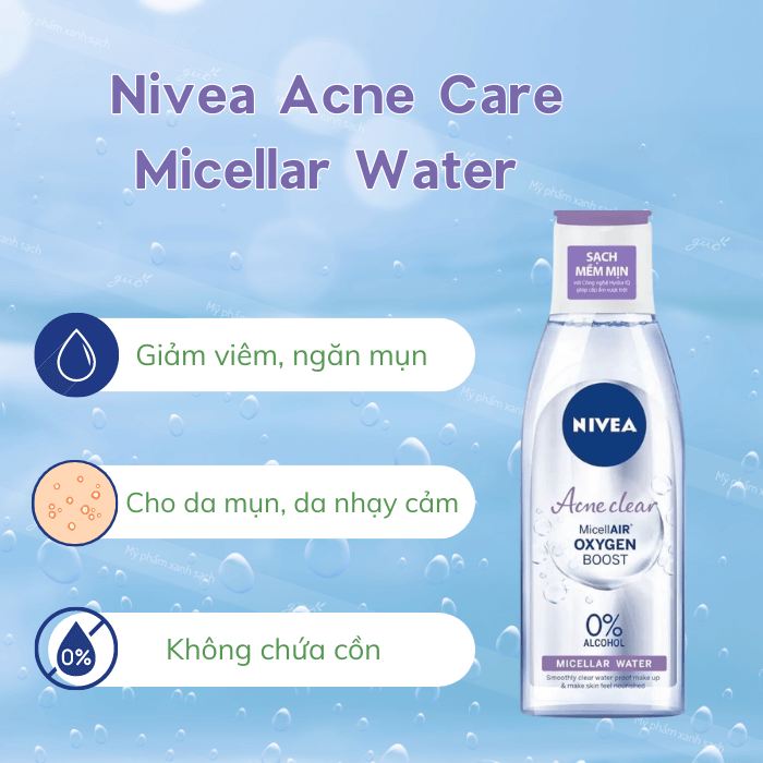 Nước tẩy trang nivea acne care micellar water