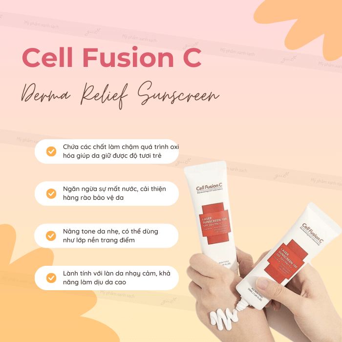 Kem chống nắng dành cho da khô cell fusion c