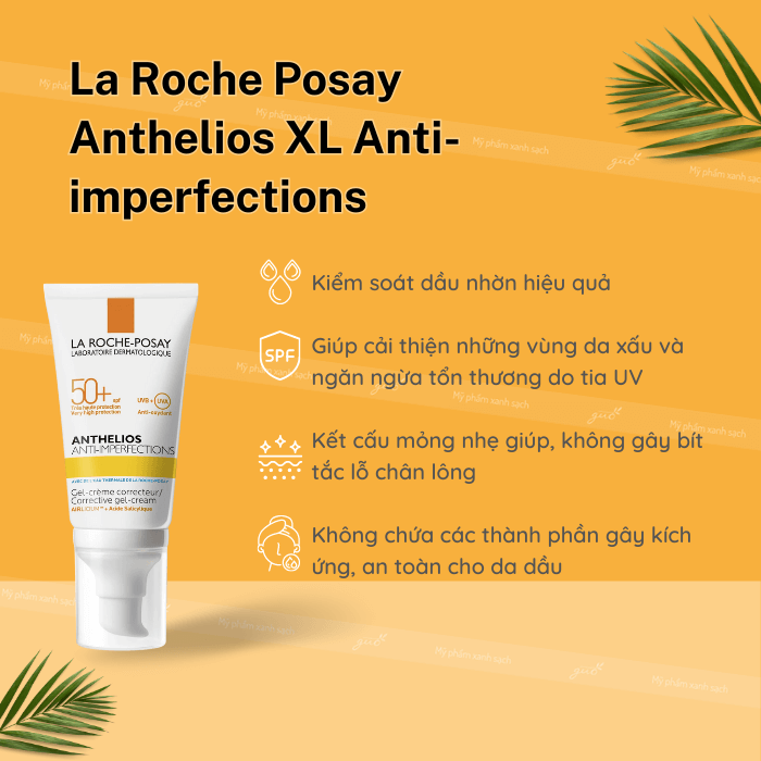 Kem chống nắng la roche posay anthelios xl anti imperfections