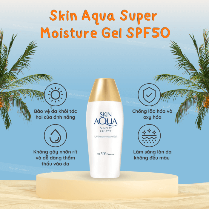 Kem chống nắng skin aqua super moisture gel spf50