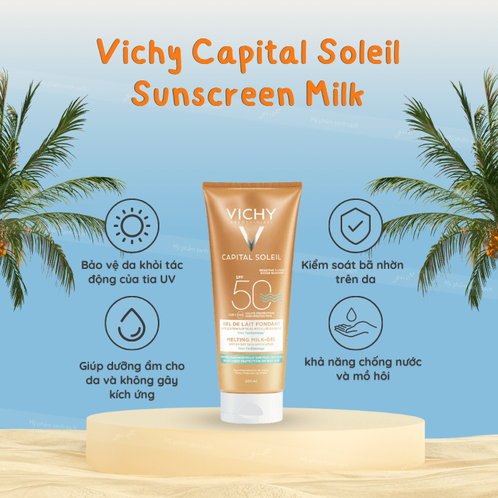 Kem chống nắng vichy capital soleil sunscreen milk