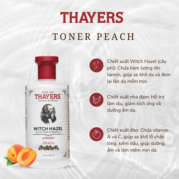 Thayers toner peach