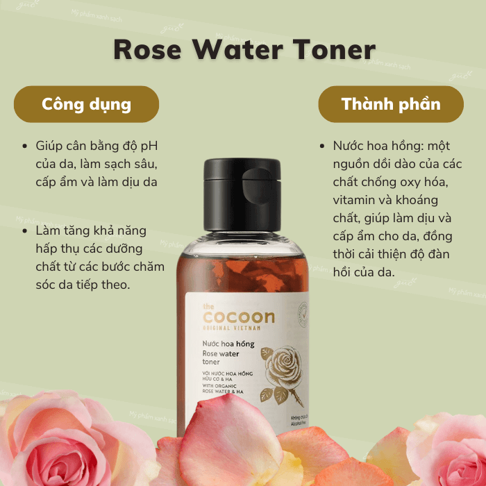 Toner cocoon hoa hồng