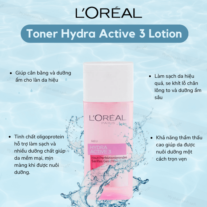Toner loreal hydra active 3 lotion