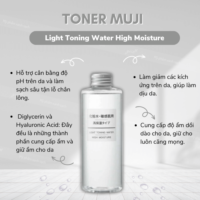 Toner muji light toning water high moisture