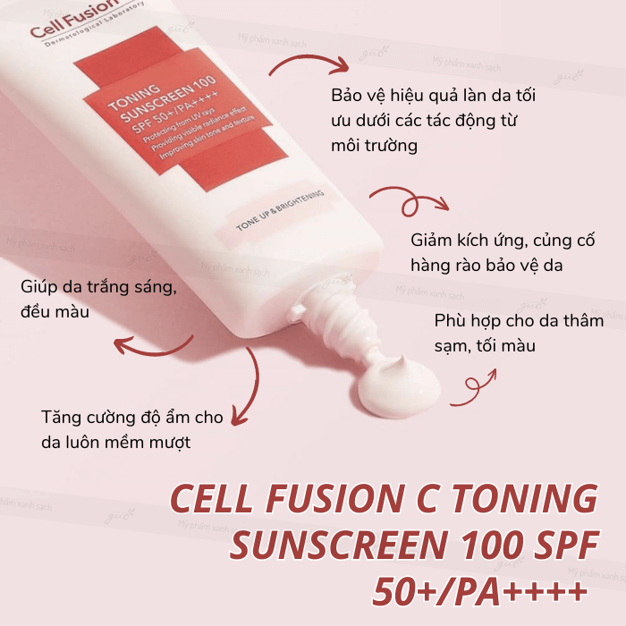 Kem chống nắng cell fusion c toning sunscreen 100 spf50+ pa++++