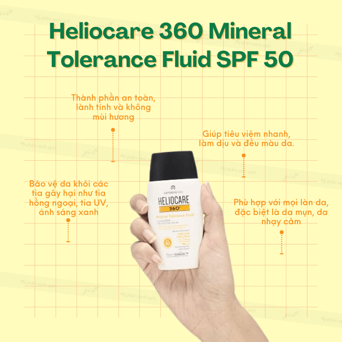 Kem chống nắng heliocare 360 mineral tolerance fluid