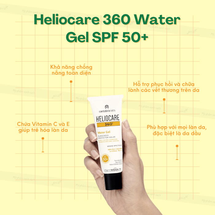 Kem chống nắng heliocare 360 water gel spf50