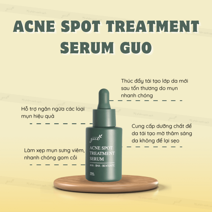 Serum cho da nhạy cảm acne spot treament guo