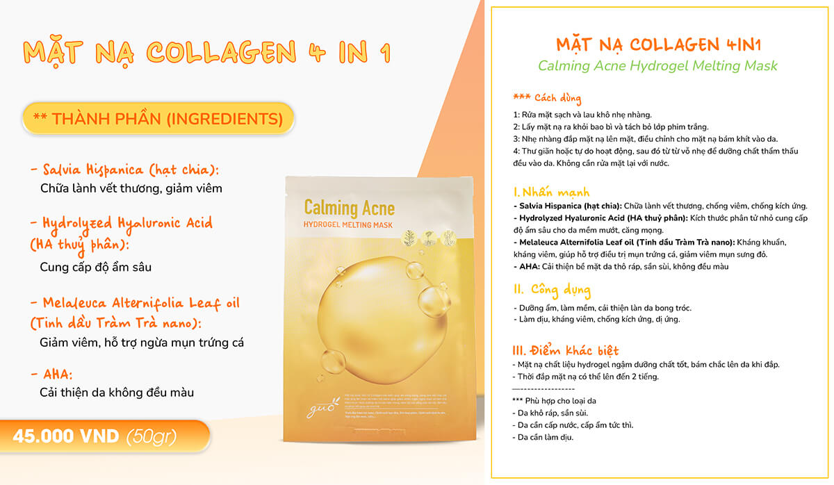 Tài liệu training mặt nạ collagen 4in1 GUO