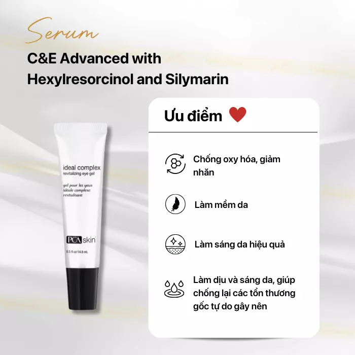 Serum ce advanced with hexylresorcinol and silymarin