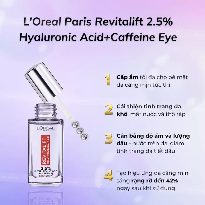 Serum loreal paris revitalift ha caffeine eye