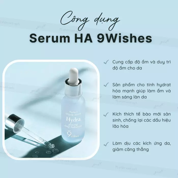 Công dụng serum HA 9wishes