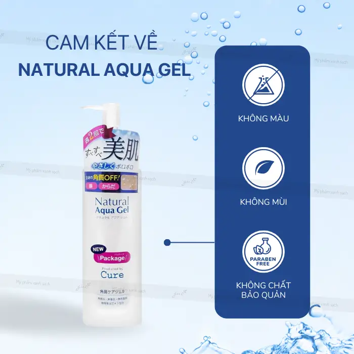 Cam kết về natural aqua gel