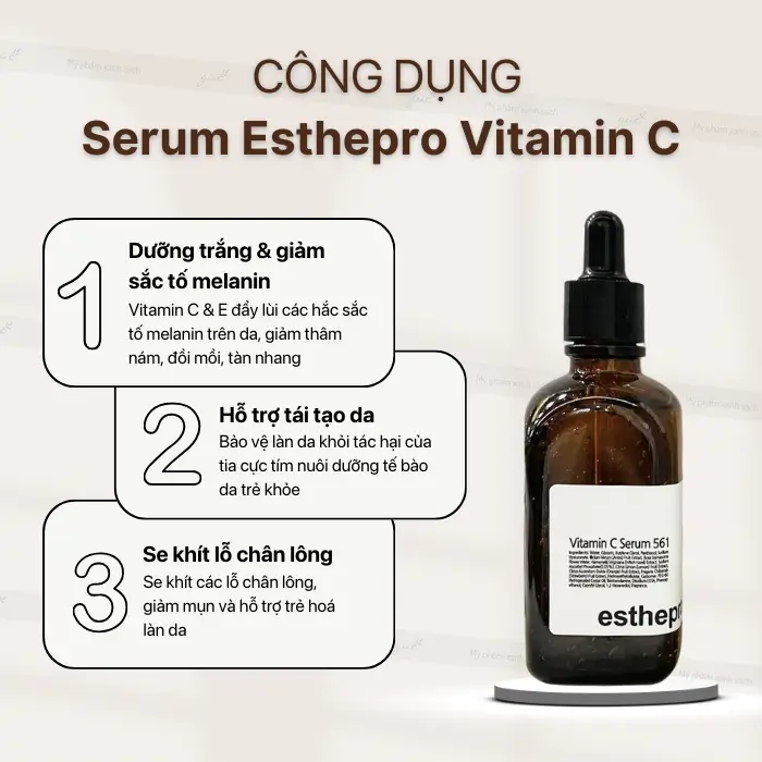Công dụng serum esthepro vitamin c