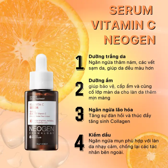 Công dụng serum vitamin c neogen