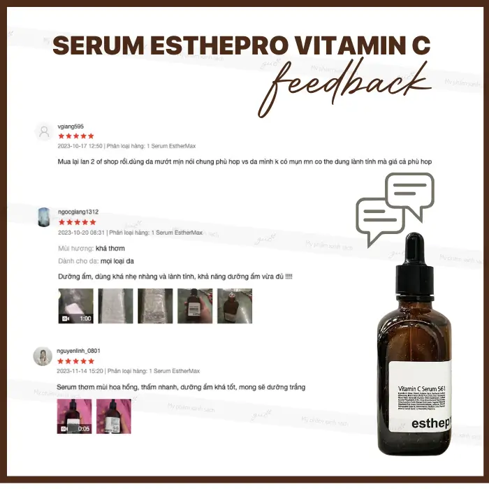 Review của khách hàng về serum esthemax