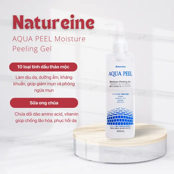 Tẩy da chết nhật natureine aqua peel moisture peeling gel