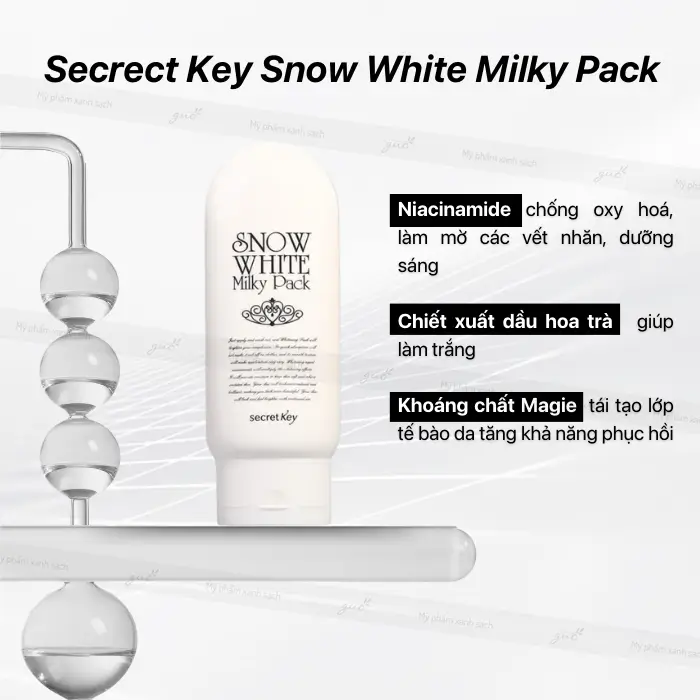 Kem body dưỡng trắng da secret key snow white