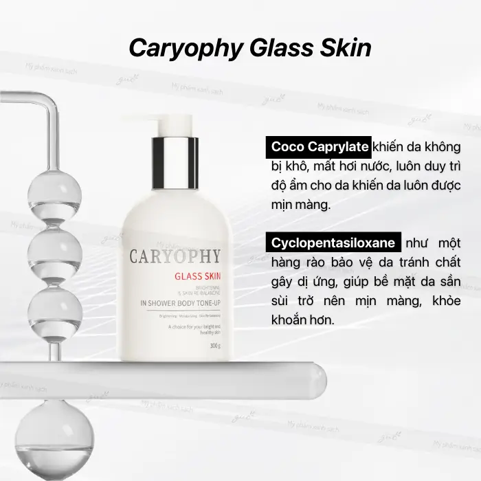 Kem body nâng tone caryophy glass skin