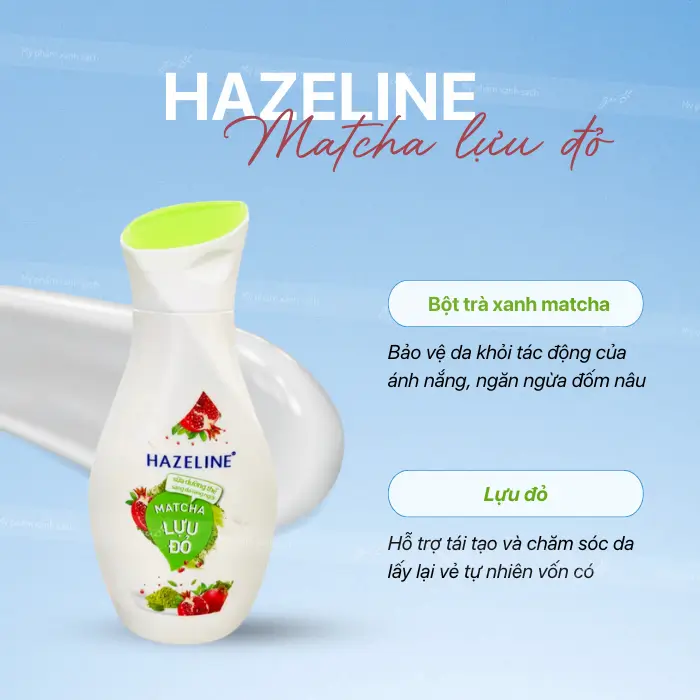 Sữa dưỡng thể tốt nhất hazeline